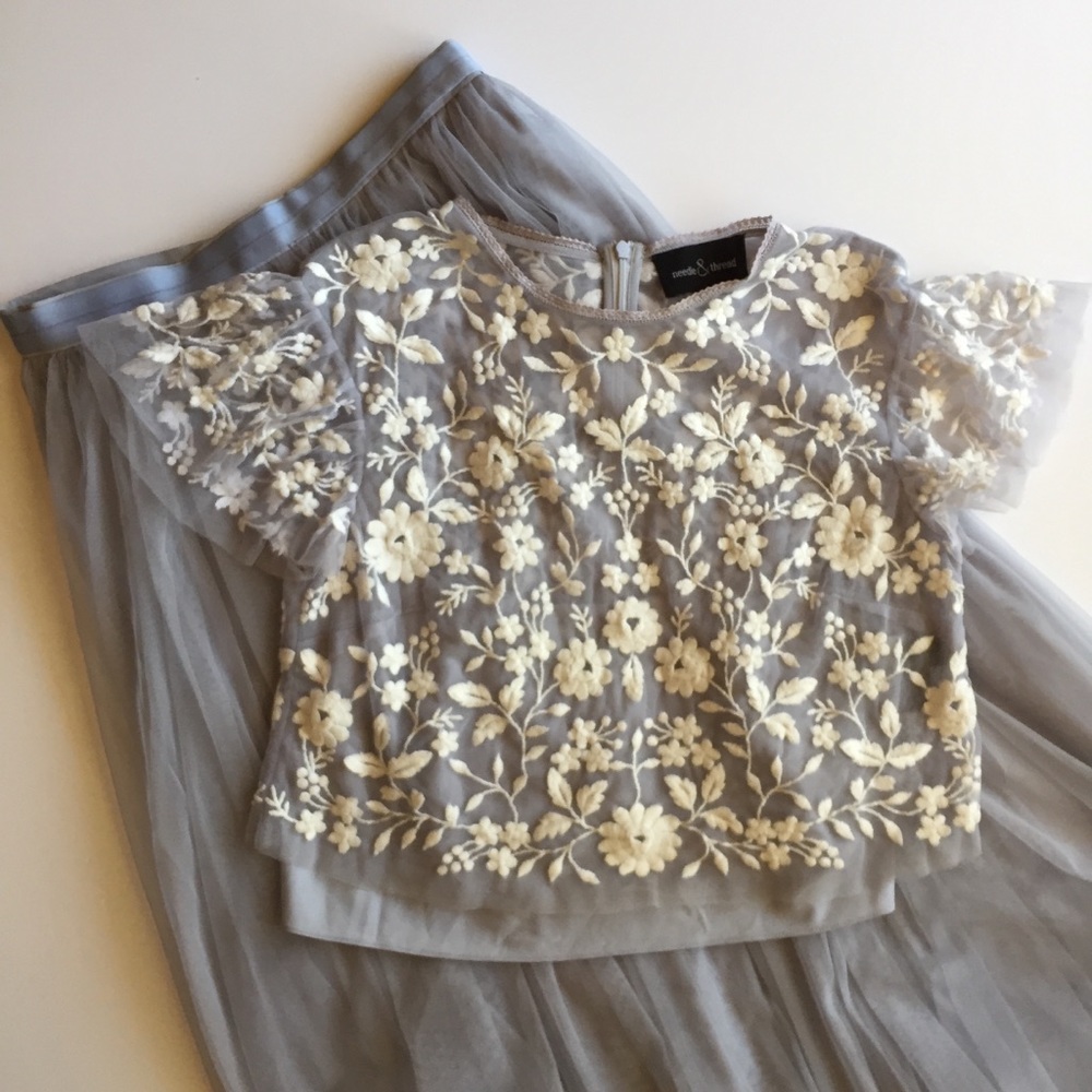 Needle & Thread two piece lavendar / purple